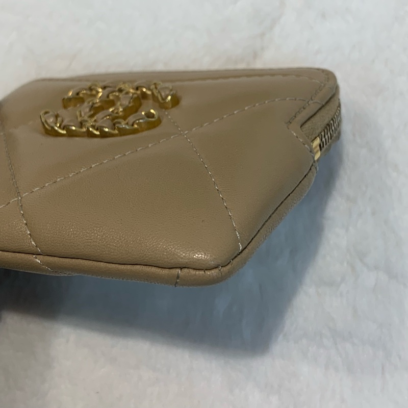 Chanel 19c奶茶色系銀包🤎-3