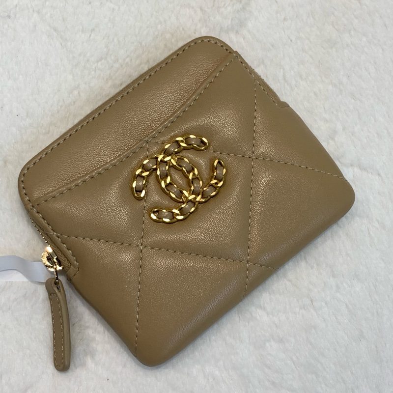 Chanel 19c奶茶色系銀包🤎-8