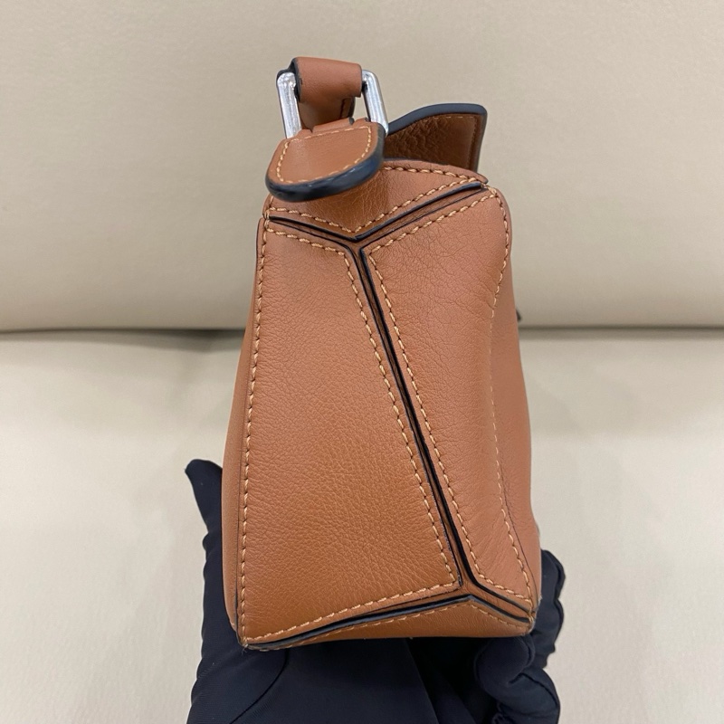 LOEWE羅意威 Puzzle mini 幾何包 棕色-3