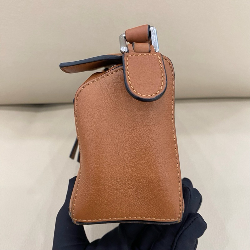 LOEWE羅意威 Puzzle mini 幾何包 棕色-4