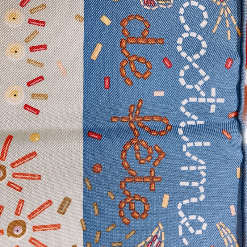 MS0581 HERMES 愛馬仕民族服飾衣服方型絲巾COSTUME DE FETE SCARF 90 X 90CM SILK-8