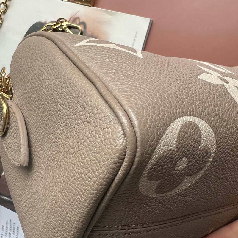 ::LOUIS VUITTON:: LV M46575 雙色花紋斑鳩灰壓紋皮革SPEEDY 20-6
