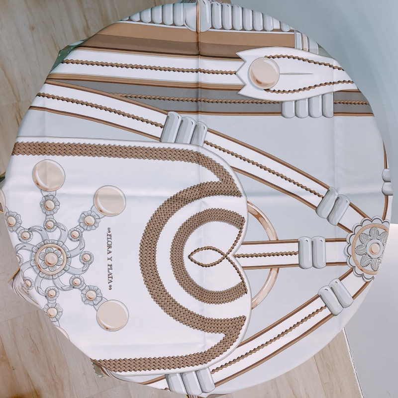 MS0582 HERMES 愛馬仕羅馬風格方形絲巾FLORA Y PLATA SCARF 90 X 90CM SILK-5