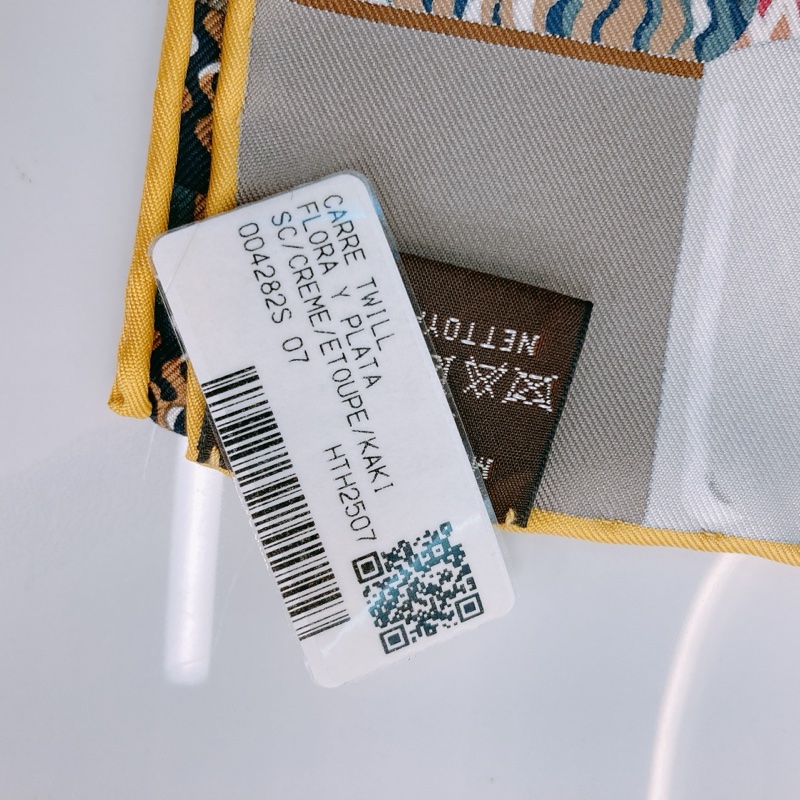 MS0582 HERMES 愛馬仕羅馬風格方形絲巾FLORA Y PLATA SCARF 90 X 90CM SILK-9