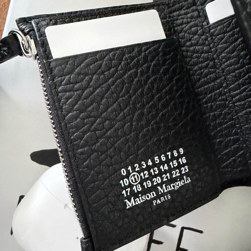 Maison Margiela 🌫️ Four stitches Wallet 皮夾 拉鍊零錢袋 (荔枝紋）-3