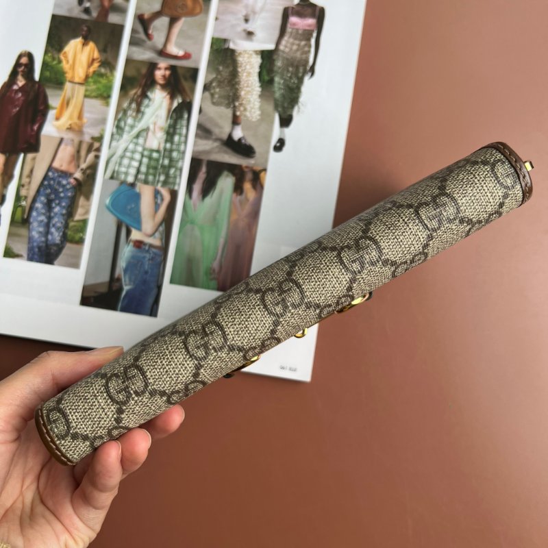 ::GUCCI::  HORSEBIT 1955 系列 馬銜釦雙 GG Supreme 拉鍊長夾 Zip Around Wallet-5