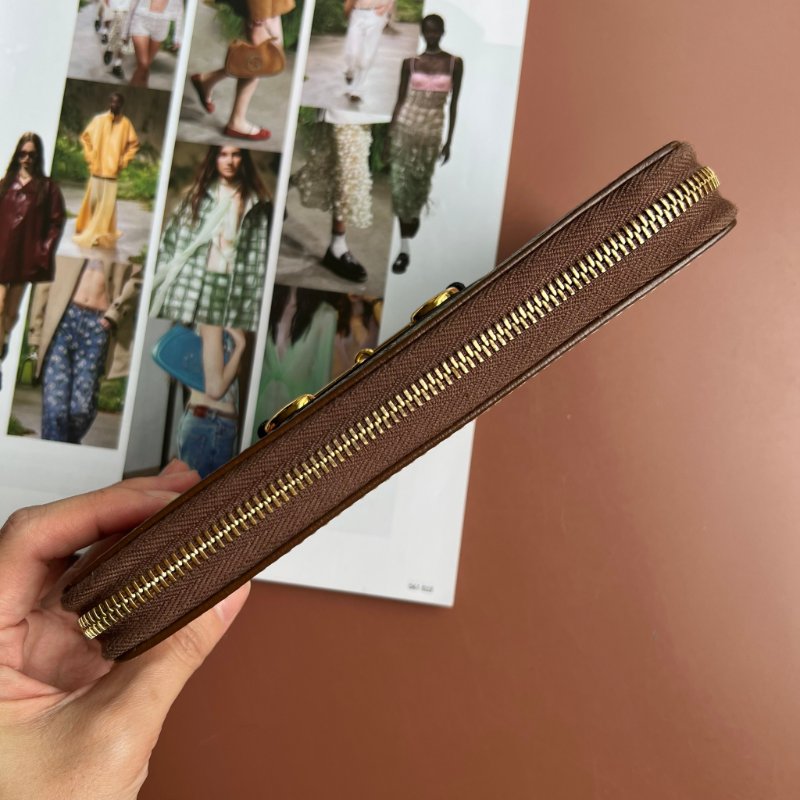 ::GUCCI::  HORSEBIT 1955 系列 馬銜釦雙 GG Supreme 拉鍊長夾 Zip Around Wallet-6