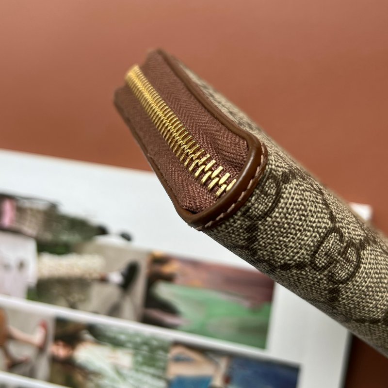 ::GUCCI::  HORSEBIT 1955 系列 馬銜釦雙 GG Supreme 拉鍊長夾 Zip Around Wallet-7