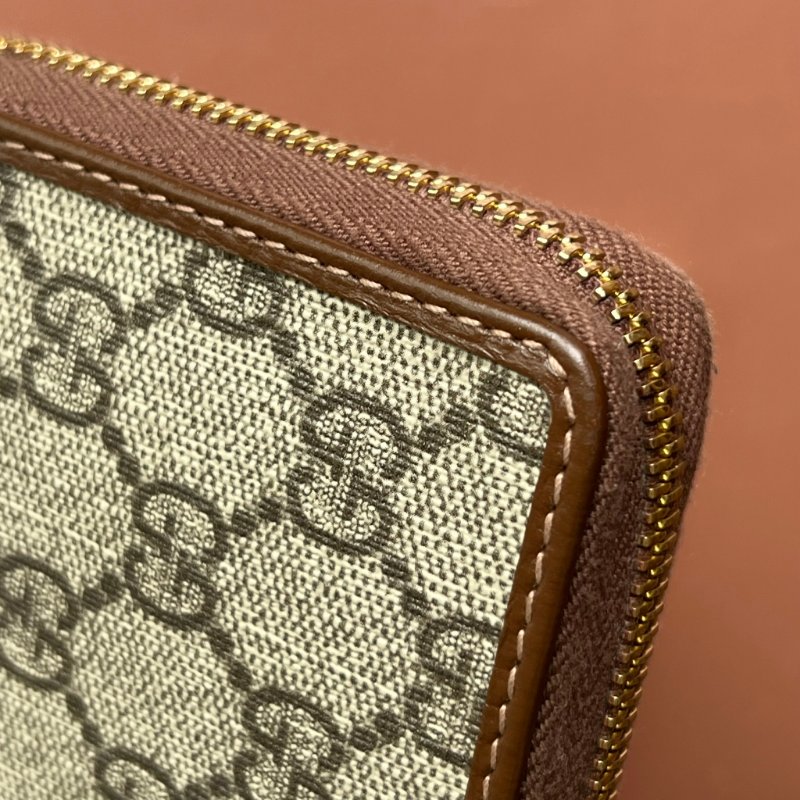 ::GUCCI::  HORSEBIT 1955 系列 馬銜釦雙 GG Supreme 拉鍊長夾 Zip Around Wallet-12