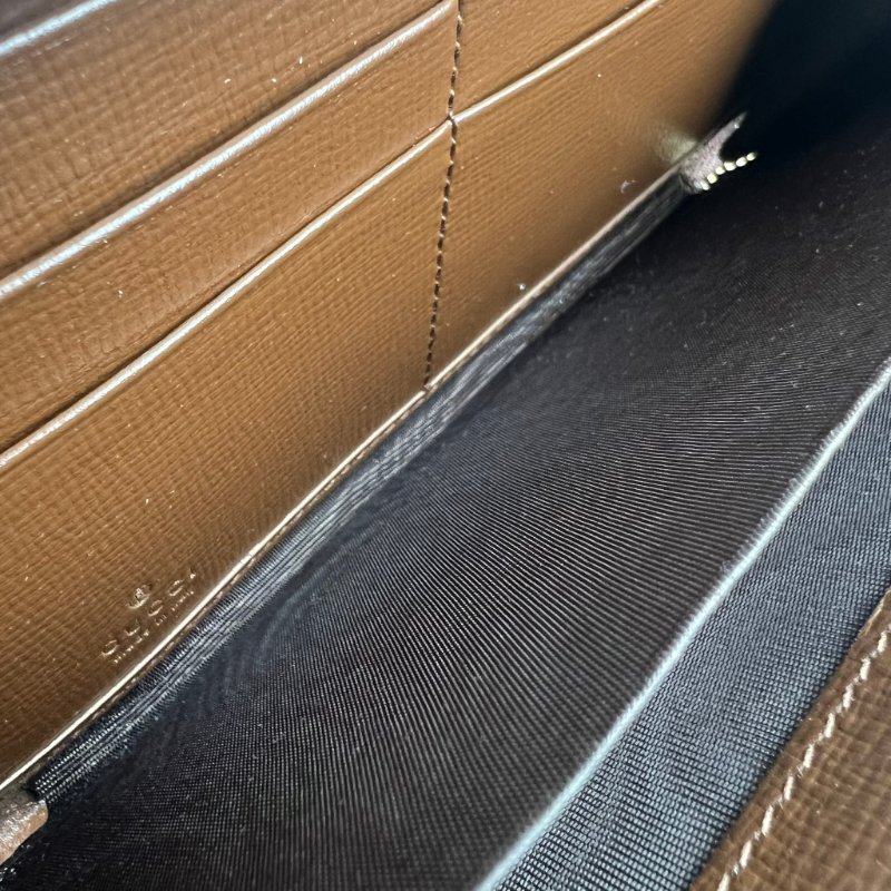 ::GUCCI::  HORSEBIT 1955 系列 馬銜釦雙 GG Supreme 拉鍊長夾 Zip Around Wallet-18