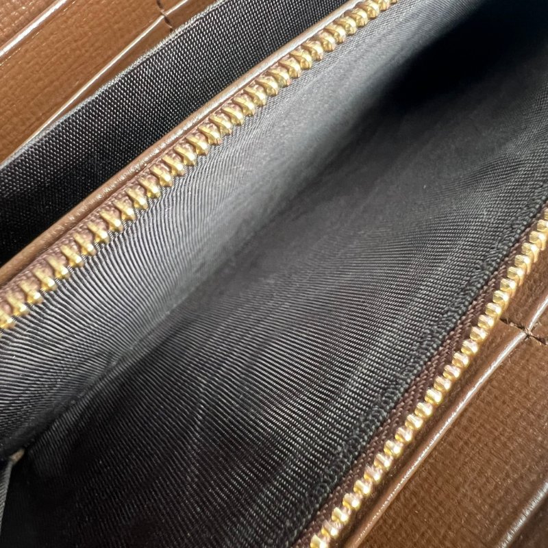 ::GUCCI::  HORSEBIT 1955 系列 馬銜釦雙 GG Supreme 拉鍊長夾 Zip Around Wallet-24