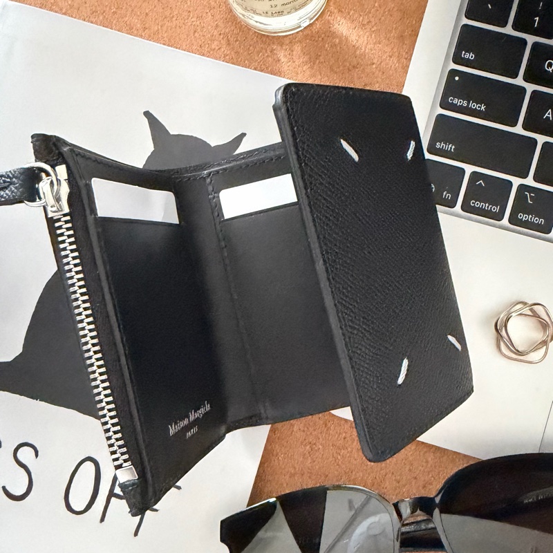 Maison Margiela 🌫️ Four stitches Wallet 皮夾 拉鍊零錢袋 (防刮壓紋）-6