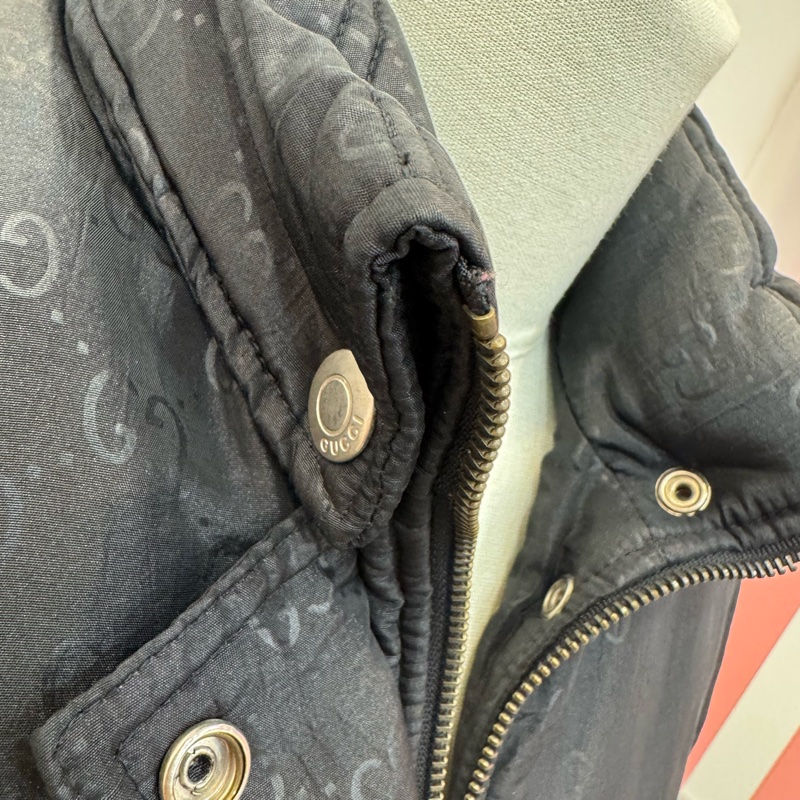 Gucci 提花輕薄羽絨外套🧥 Vintage 二手 中古-14