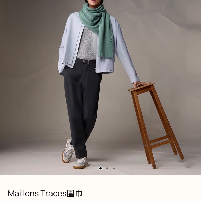 全新 Hermes 愛馬仕Maillons Traces 圍巾 30cm x180cm-5