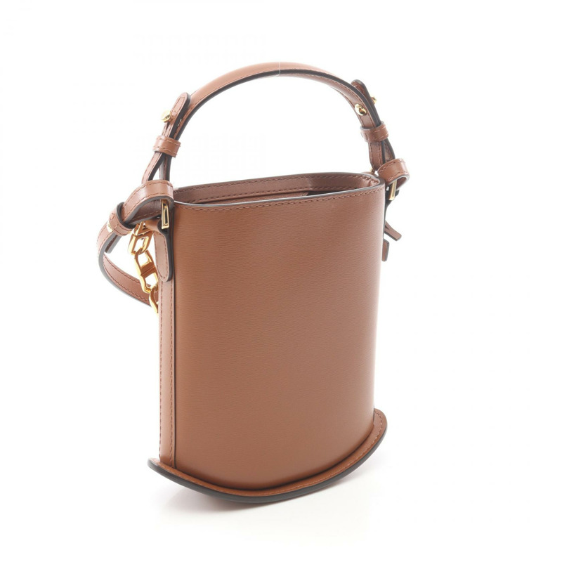 Delvaux Pan Toy 鏈條單肩斜背包 AA0608 皮革棕色 二手 女士-1