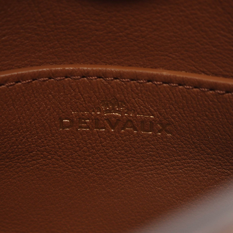 Delvaux Pan Toy 鏈條單肩斜背包 AA0608 皮革棕色 二手 女士-3