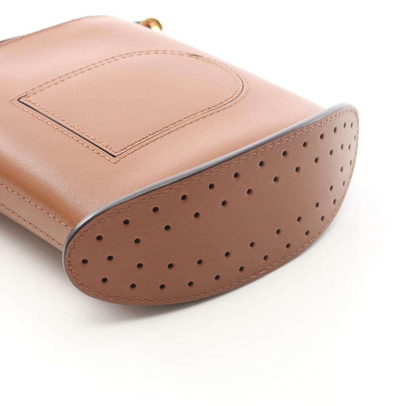 Delvaux Pan Toy 鏈條單肩斜背包 AA0608 皮革棕色 二手 女士-5