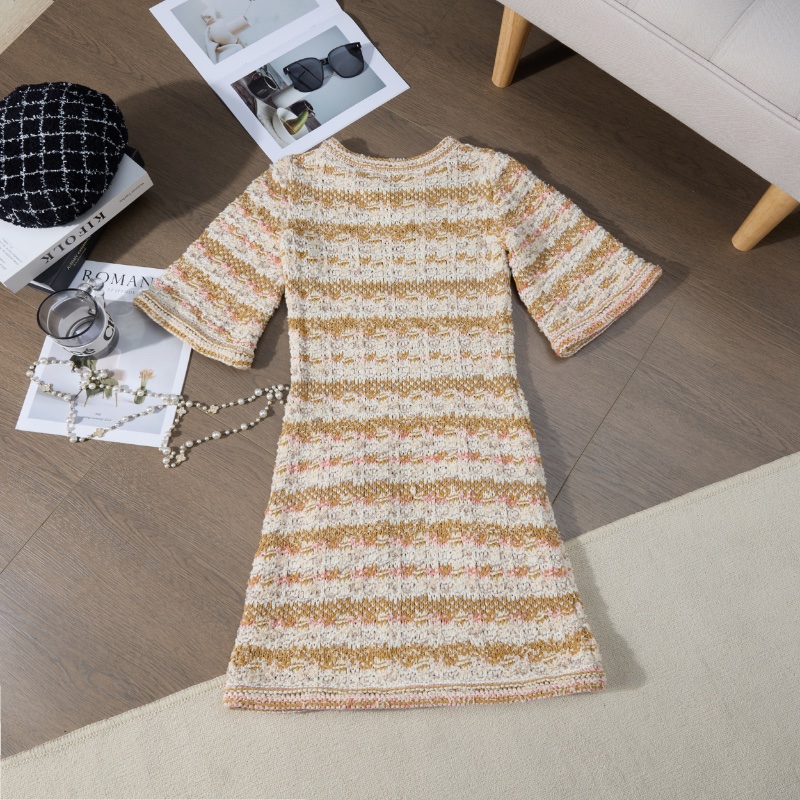 ❤️CHANEL Runway走秀款 編織連身裙-8