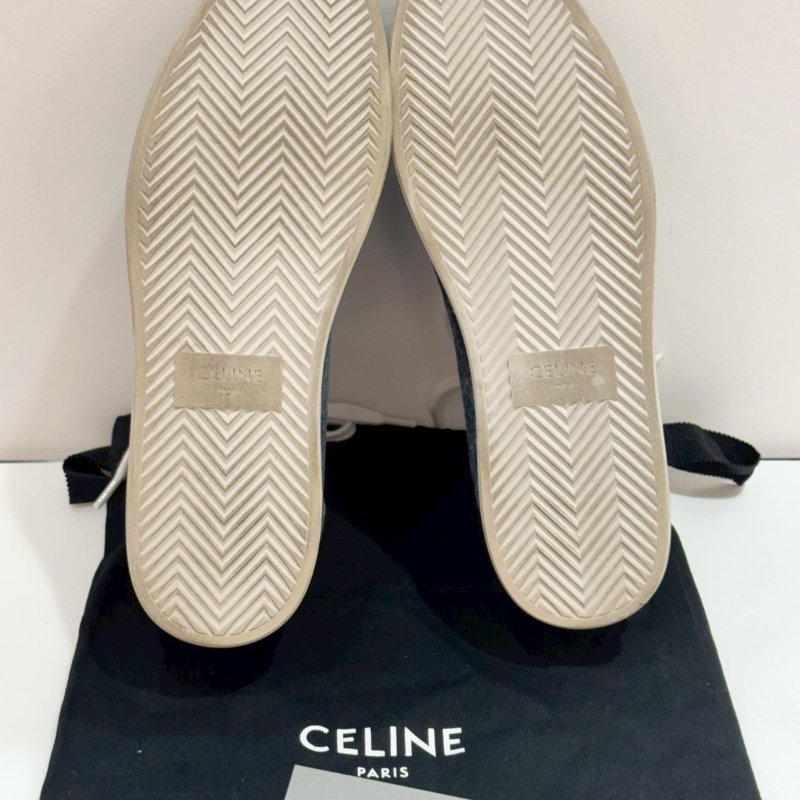 CELINE Triomphe 老花丹寧帆布 休閒鞋 9成新-8
