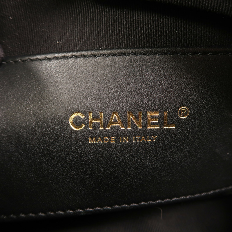 CHANEL 羊皮皮革Chain Shoulder金扣鏈帶肩背袋-5