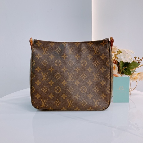 MS0583 LOUIS VUITTON 路易威登經典花紋中號單肩包包LOOPING MM BAG MONOGRAM CANVAS