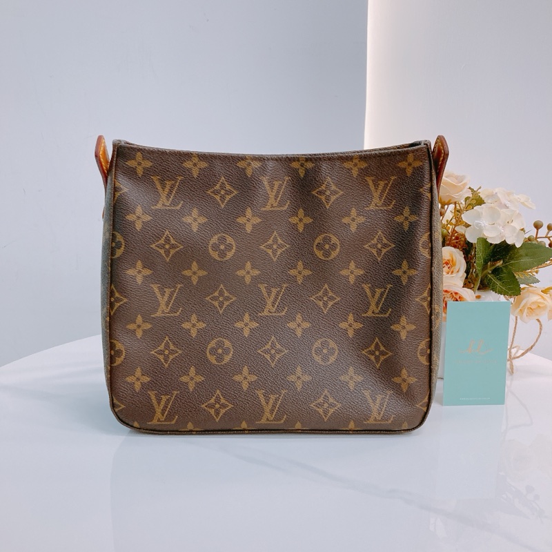 MS0583 LOUIS VUITTON 路易威登經典花紋中號單肩包包LOOPING MM BAG MONOGRAM CANVAS-1