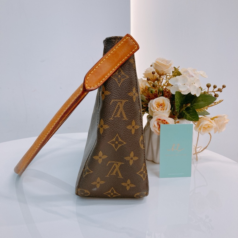 MS0583 LOUIS VUITTON 路易威登經典花紋中號單肩包包LOOPING MM BAG MONOGRAM CANVAS-2