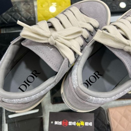 東區正精品㊣DIOR 3SN303ZWN B33 全新灰色丹寧帆布運動鞋41號 RZ6269-4