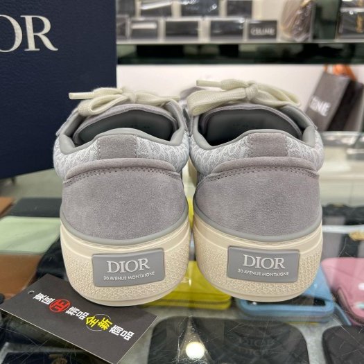 東區正精品㊣DIOR 3SN303ZWN B33 全新灰色丹寧帆布運動鞋41號 RZ6269-5