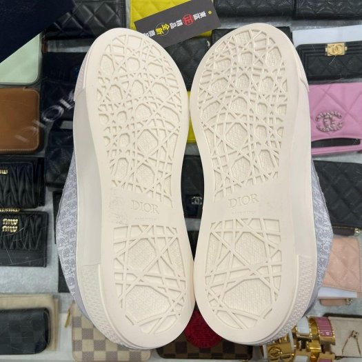東區正精品㊣DIOR 3SN303ZWN B33 全新灰色丹寧帆布運動鞋41號 RZ6269-7