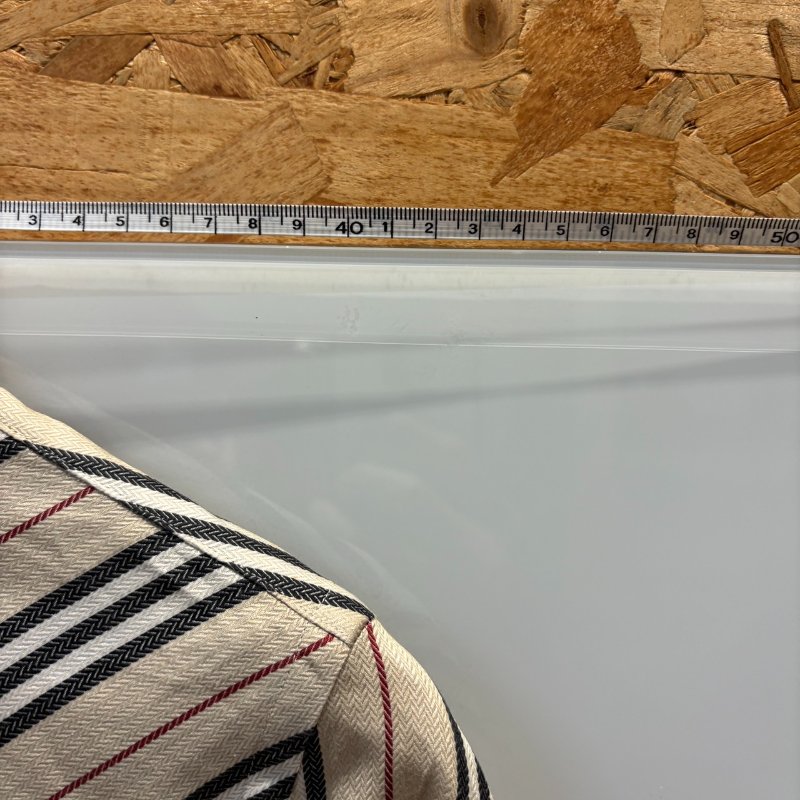 【美收精品】BURBERRY茶色格紋長袖襯衫 4-996-8