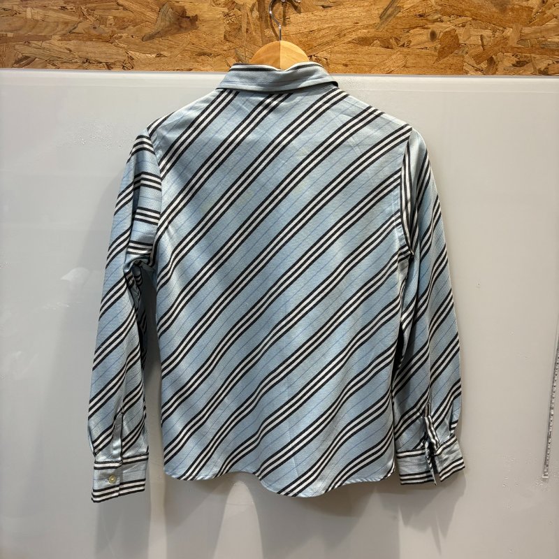 【美收精品】BURBERRY淺藍色格紋長袖襯衫 4-994-1