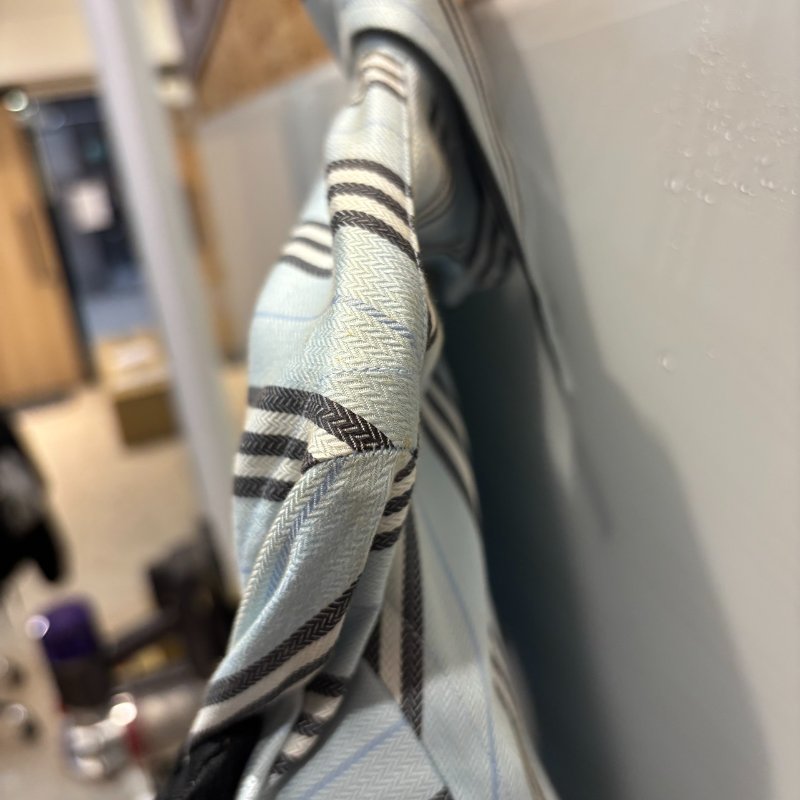 【美收精品】BURBERRY淺藍色格紋長袖襯衫 4-994-11