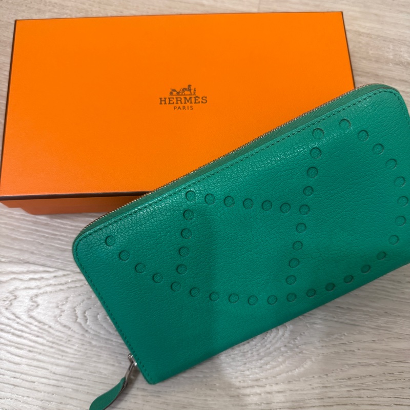 愛馬仕全皮長夾-1