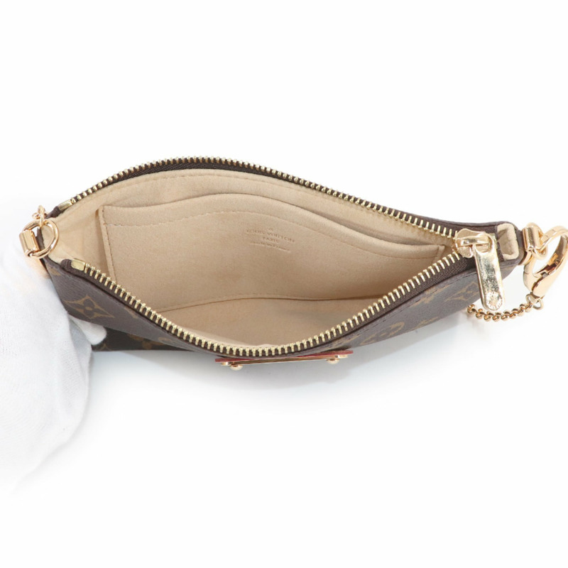 路易威登 Monogram Pochette Milla MM 手提包，棕色，M60094-4