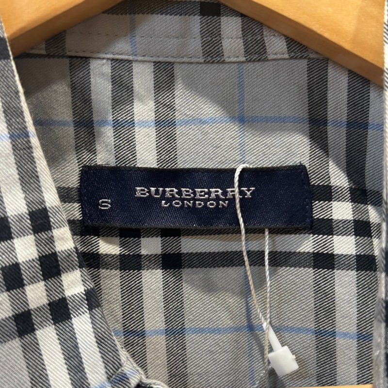 【美收精品】BURBERRY灰色格紋短袖襯衫 4-999-5