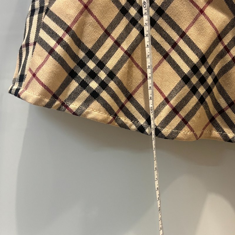 【美收精品】BURBERRY格紋短裙 5-3-10