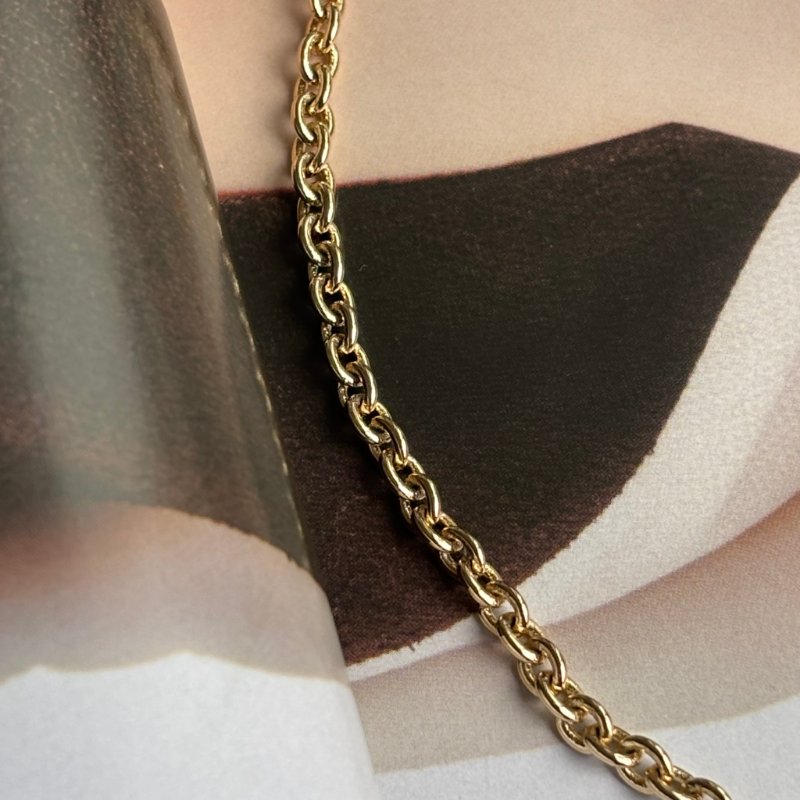 ::CHANEL:: 香奈兒 choker 23A 鑲鑽雙C淡金愛心項鍊-4