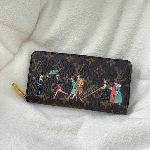 （國外購證🌍）LV 聖誕限定 Transatlantic 旅行插畫 Zippy 拉鍊長夾