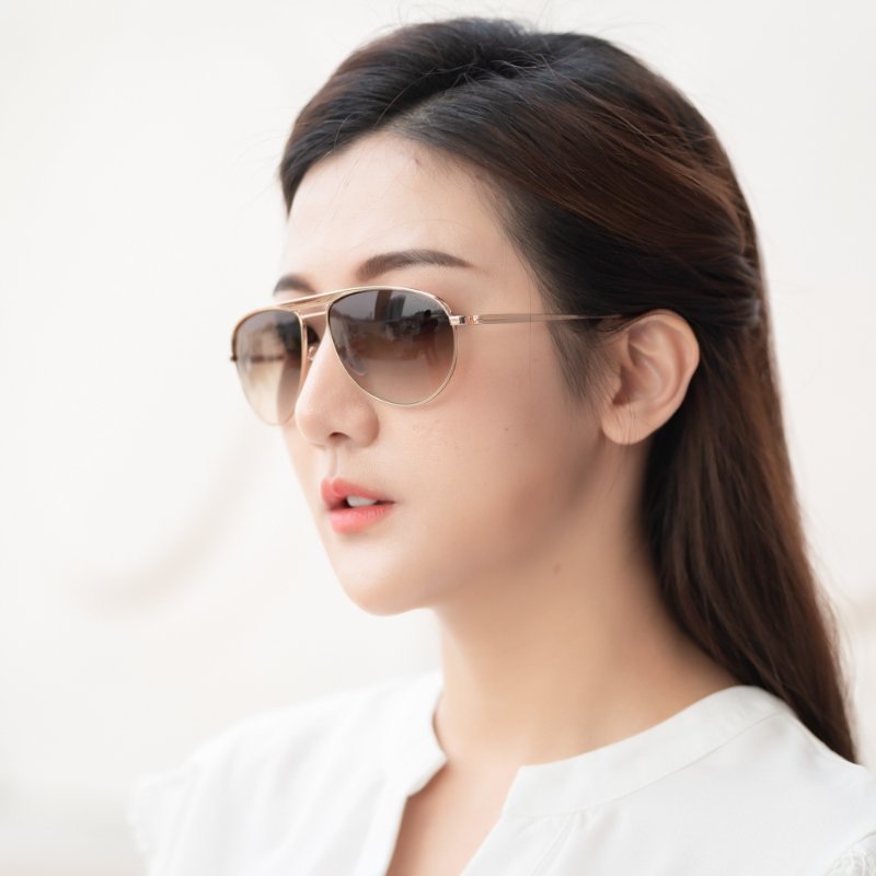 TOM FORD太陽眼鏡(金色)-5