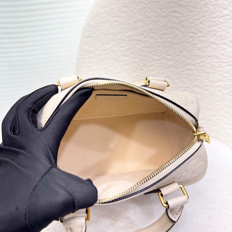 路易威登M58954波士頓包20公分LV奶油白牛皮SPEEDY20-12