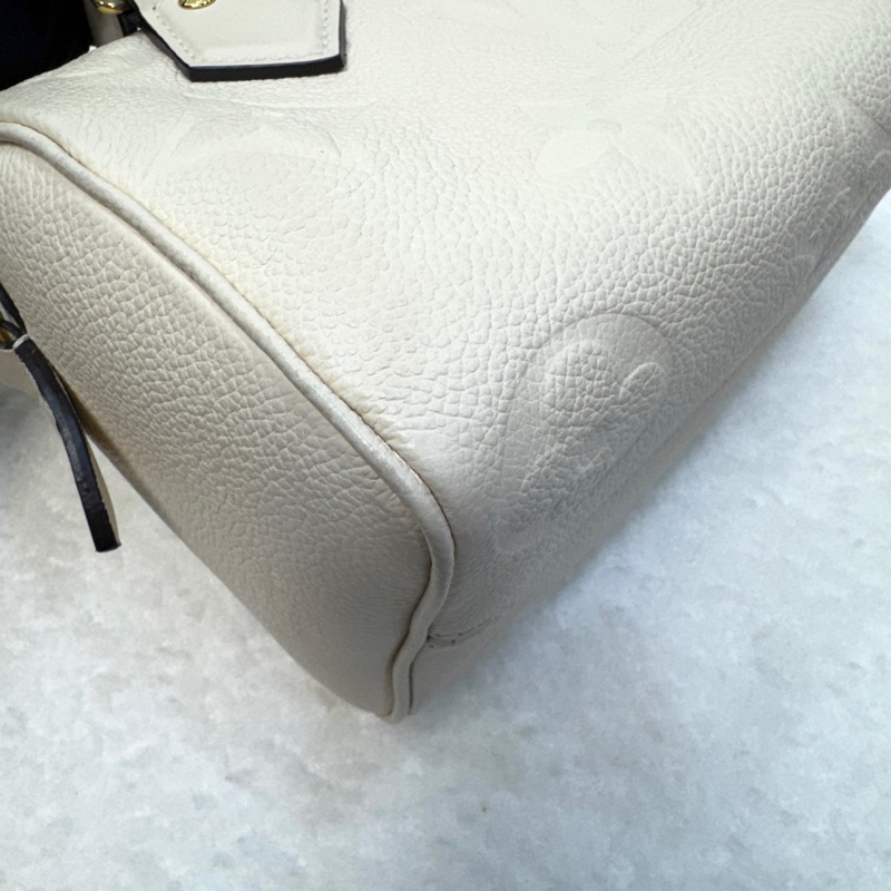 路易威登M58954波士頓包20公分LV奶油白牛皮SPEEDY20-16