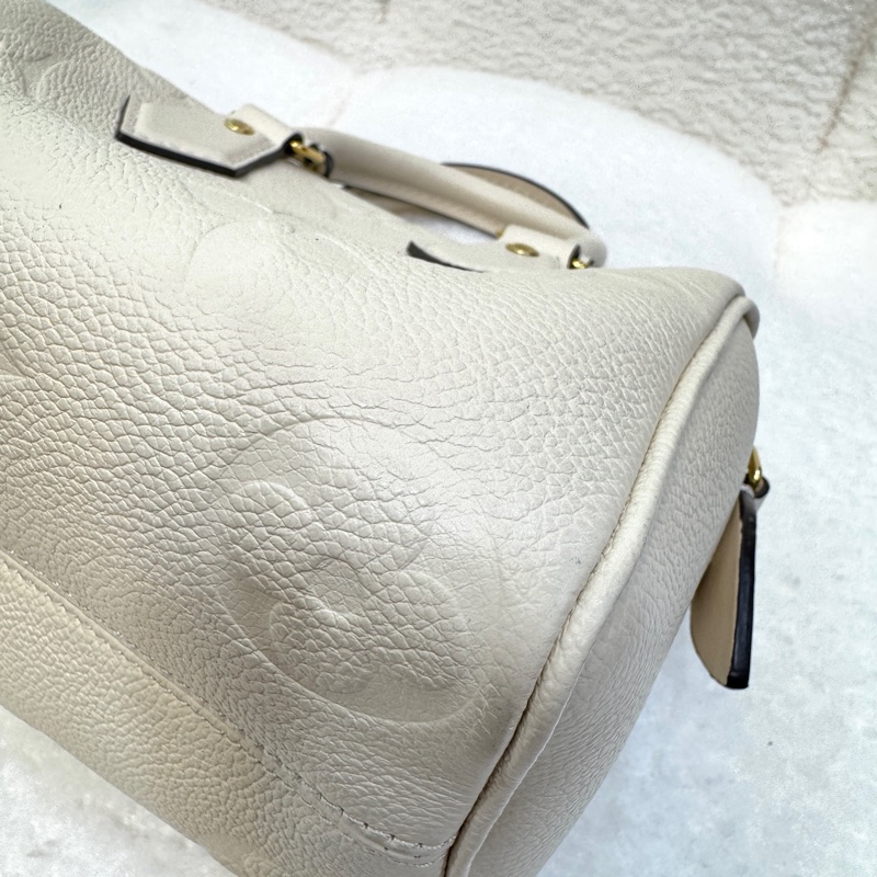 路易威登M58954波士頓包20公分LV奶油白牛皮SPEEDY20-17