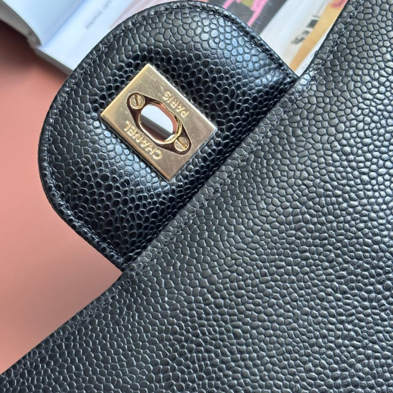 ::CHANEL::  A58600 香奈兒 經典菱格黑色大型口蓋包 JUMBO Classic Flap 30-13