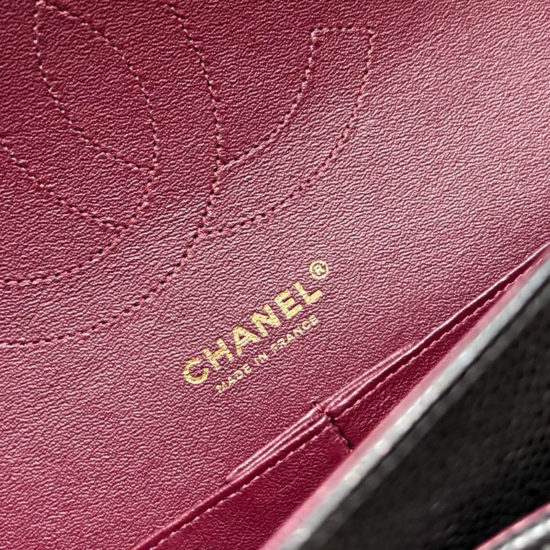 ::CHANEL::  A58600 香奈兒 經典菱格黑色大型口蓋包 JUMBO Classic Flap 30-15