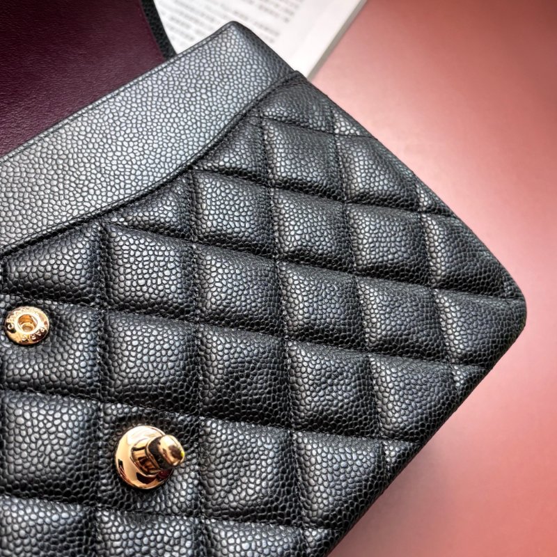 ::CHANEL::  A58600 香奈兒 經典菱格黑色大型口蓋包 JUMBO Classic Flap 30-20