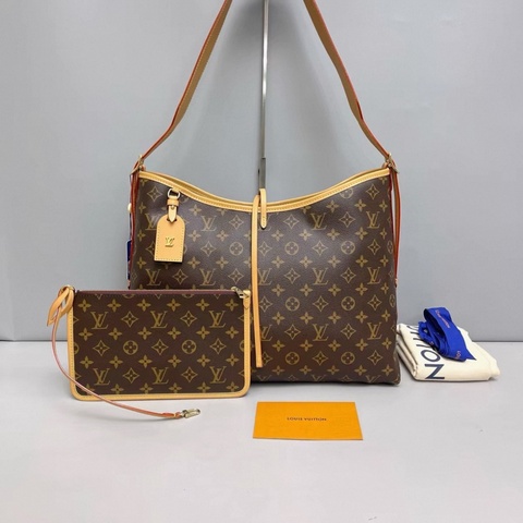 LV路易威登 Carryall中號老花子母包 芯片