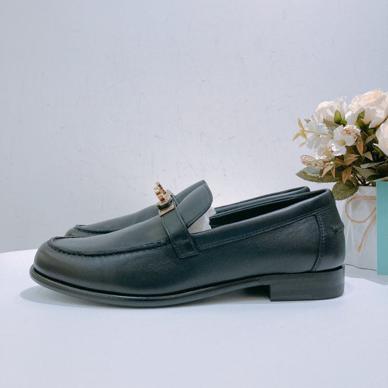 TW4737 Hermes 愛馬仕 凱莉扣 黑金 樂福鞋 小牛皮 Destin Loafer 37 Size Noir x GHW-3