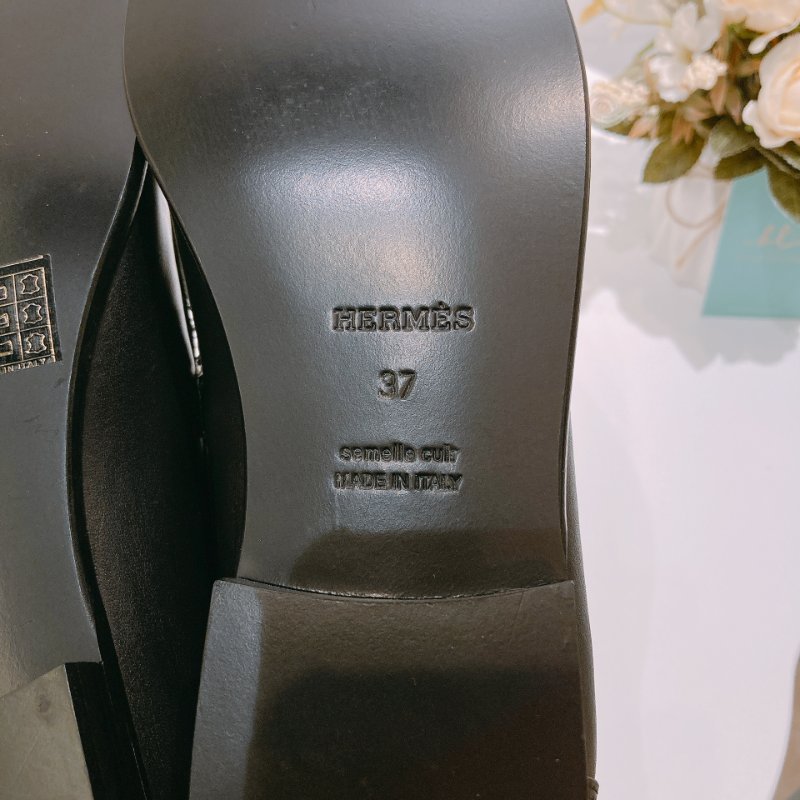 TW4737 Hermes 愛馬仕 凱莉扣 黑金 樂福鞋 小牛皮 Destin Loafer 37 Size Noir x GHW-11