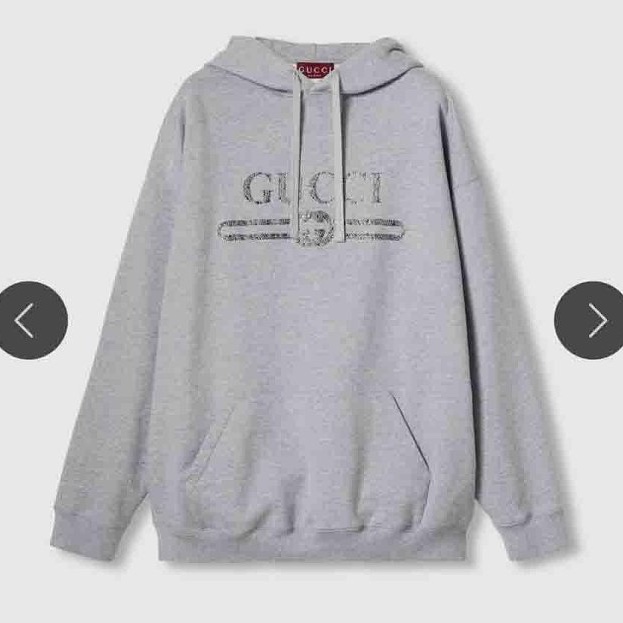Gucci好好看的bling bling logo連帽衛T-6